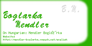 boglarka mendler business card